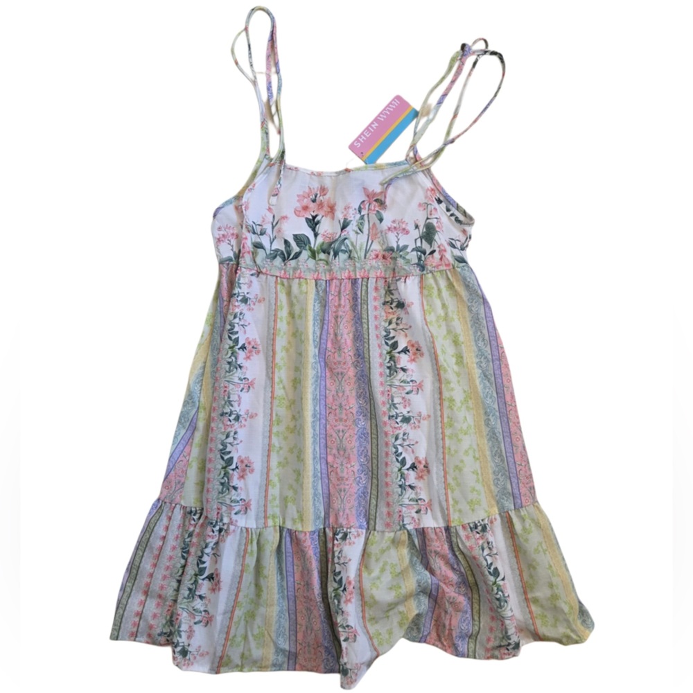 SHEIN Pastel Floral Dress